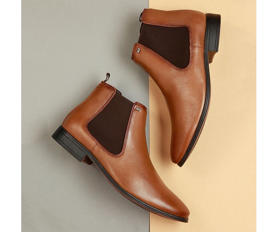 Men Regal Shoes Boots | Id Mens Tan Formal Boots