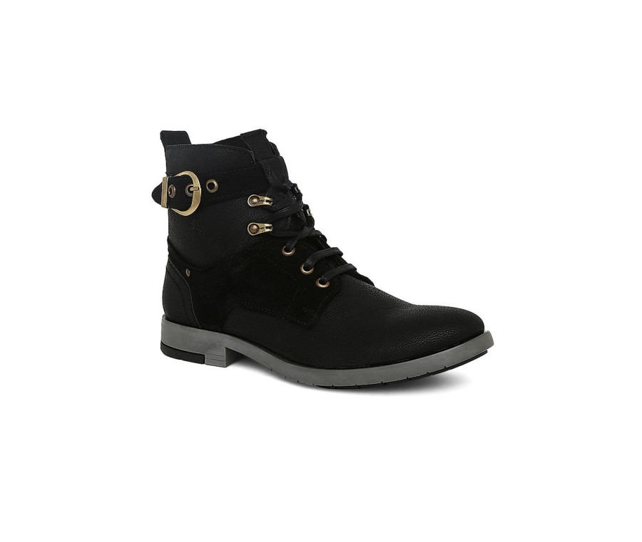 Men Regal Shoes Boots | Jaripeo By Buckaroo Black Men Hubert Boots